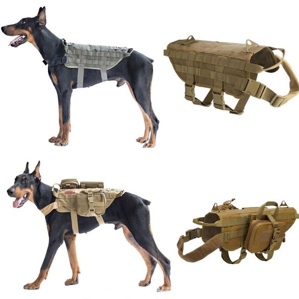 tactical army dog vest adjustable training hunting molle nylon water-resistan dog clothes harness vest, Camo;black
tactical army dog vest adjustable training hunting molle nylon water-resistan dog clothes harness vest, Camo;black