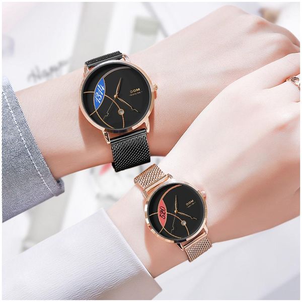 couple watch dom fashion quartz watch women luxury stainless steel quartz watch men's wristwatch for lovers relogio masculin, Slivery;brown
couple watch dom fashion quartz watch women luxury stainless steel quartz watch men's wristwatch for lovers relogio masculin, Slivery;brown