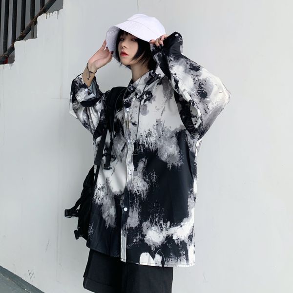 women's blouses & shirts summer blouse vintage tie dye shirt for women ladies harajuku ulzzang clothes korean style long sleeve streetw, White
women's blouses & shirts summer blouse vintage tie dye shirt for women ladies harajuku ulzzang clothes korean style long sleeve streetw, White
