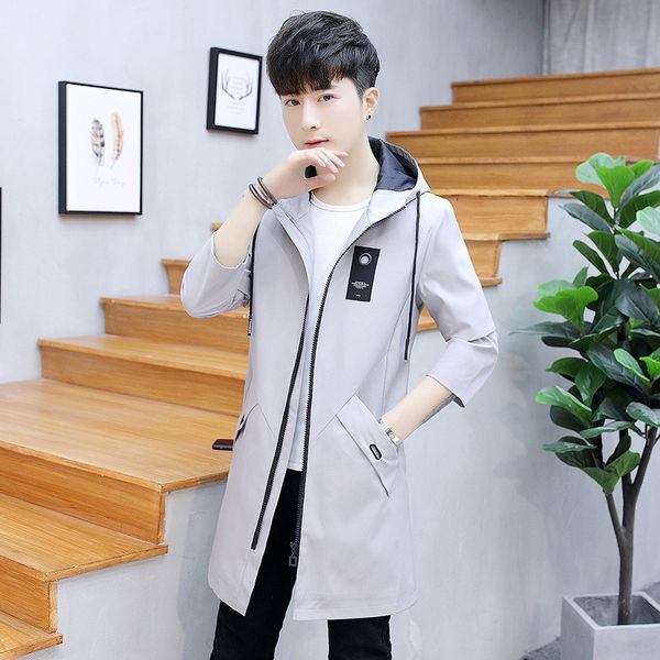 trench coat men's 2019 korean-style trend new style coat autumn slim fit long sleeve hooded trench casual men's wear, Tan;black
trench coat men's 2019 korean-style trend new style coat autumn slim fit long sleeve hooded trench casual men's wear, Tan;black