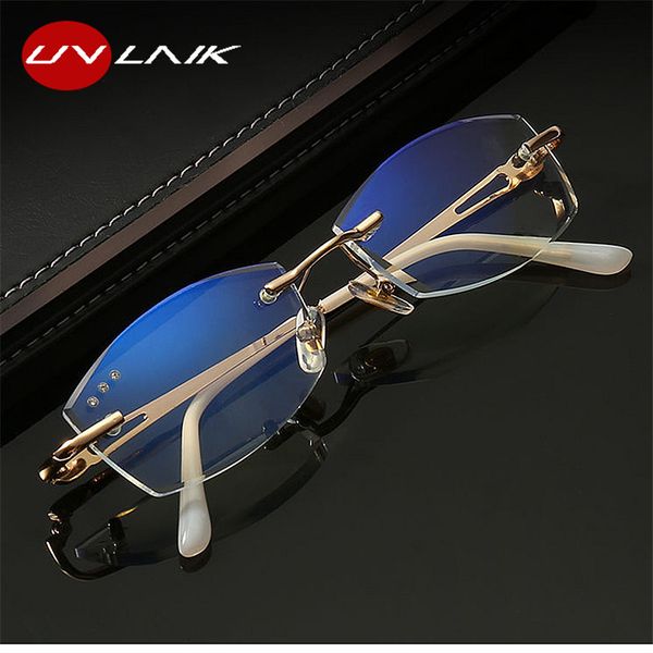 uvlaik rimless anti blue light blocking reading glasses for women ladies diamond glasses lenses 1.0 1.5 2.0 2.5 3.0, White;black
uvlaik rimless anti blue light blocking reading glasses for women ladies diamond glasses lenses 1.0 1.5 2.0 2.5 3.0, White;black