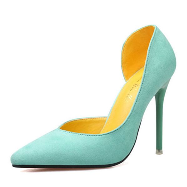 women pumps stiletto 11cm high-heeled suede shallow mouth pointed side hollow women's shoes 2020, Black
women pumps stiletto 11cm high-heeled suede shallow mouth pointed side hollow women's shoes 2020, Black