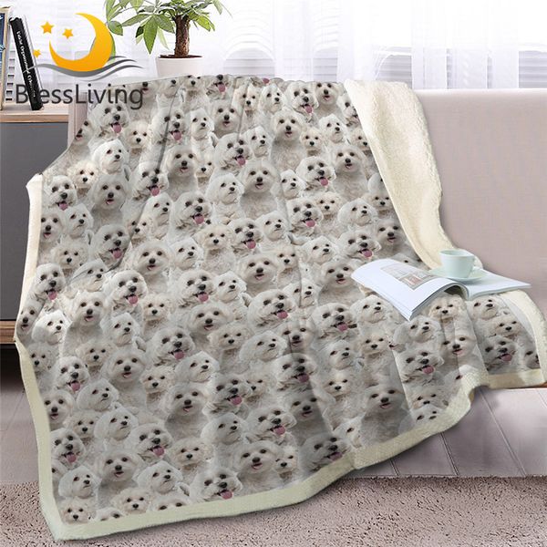 blessliving bichon sherpa blanket on beds lovely white dog soft throw blanket for kids animal bedspreads 3d print bedding manta
blessliving bichon sherpa blanket on beds lovely white dog soft throw blanket for kids animal bedspreads 3d print bedding manta