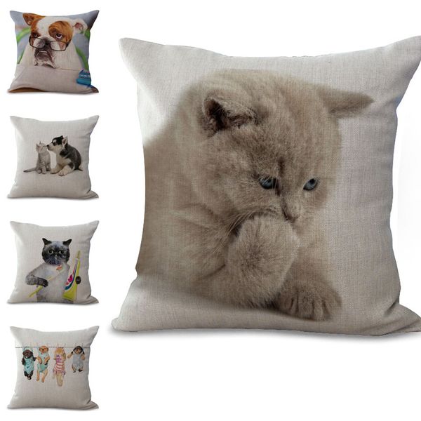 home cat dog little animal pillow case cushion cover linen cotton throw square pillowcase cover home decorative drop ship 300789
home cat dog little animal pillow case cushion cover linen cotton throw square pillowcase cover home decorative drop ship 300789