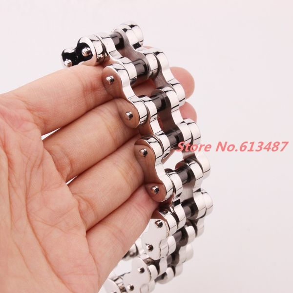 9" charming 20mm huge 316l stainless steel silver black mens biker bicycle motorcycle chain males bracelets & bangles cool gift, Golden;silver
9" charming 20mm huge 316l stainless steel silver black mens biker bicycle motorcycle chain males bracelets & bangles cool gift, Golden;silver