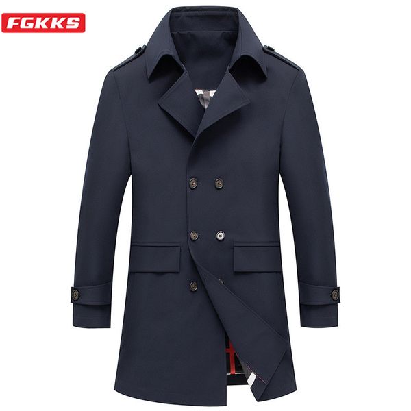 fgkks 2020 new men mid-length trench coats men's fashion british style trench male business casual coat brand clothing, Tan;black
fgkks 2020 new men mid-length trench coats men's fashion british style trench male business casual coat brand clothing, Tan;black