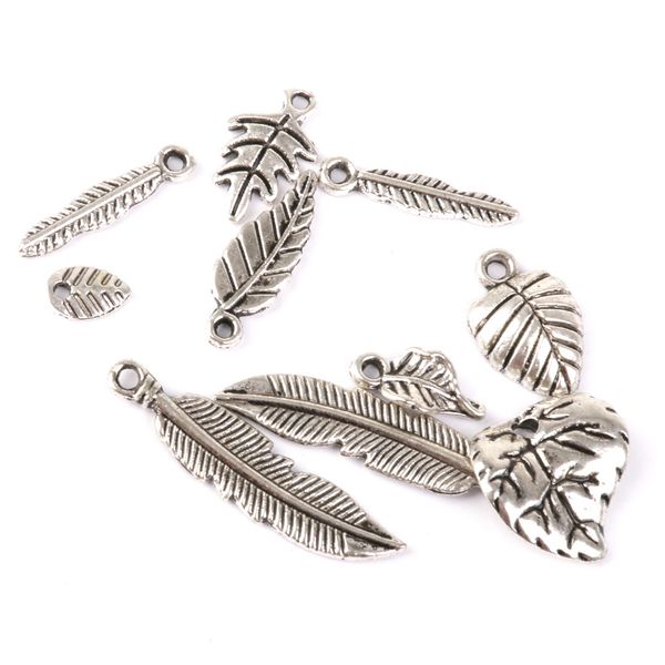 50pcs/pack antique tibetan silver leaves charms pendant beads jewellery making loose beads diy findings jewelry accessories, Bronze;silver
50pcs/pack antique tibetan silver leaves charms pendant beads jewellery making loose beads diy findings jewelry accessories, Bronze;silver