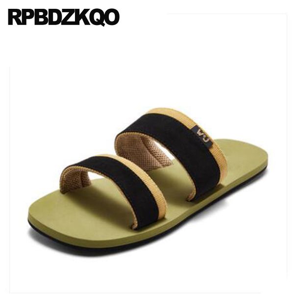 water 2018 flat men sandals leather summer strap nice fashion slippers slip on designer beach shoes slides casual breathable, Black
water 2018 flat men sandals leather summer strap nice fashion slippers slip on designer beach shoes slides casual breathable, Black