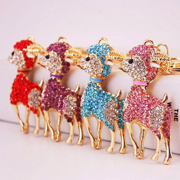 3pcs/lot crystal rhinestone key chain gold color alloy animal sheep pendant keychain gold bag charm metal car key ring ing, Slivery;golden
3pcs/lot crystal rhinestone key chain gold color alloy animal sheep pendant keychain gold bag charm metal car key ring ing, Slivery;golden