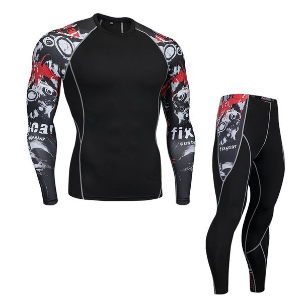 mens sports suits compression running set training jogging suit workout fitness clothing gym sport wear for men surf rashguard, Black;blue
mens sports suits compression running set training jogging suit workout fitness clothing gym sport wear for men surf rashguard, Black;blue