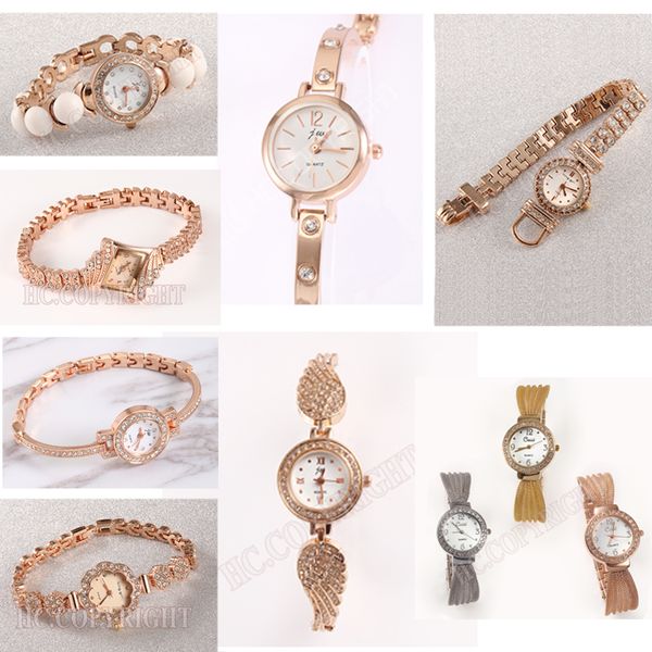 women watches luxury crystal decor bracelet clock diamond rhinestone watch rose gold elegant girl montre femme gift birthday, Slivery;brown
women watches luxury crystal decor bracelet clock diamond rhinestone watch rose gold elegant girl montre femme gift birthday, Slivery;brown