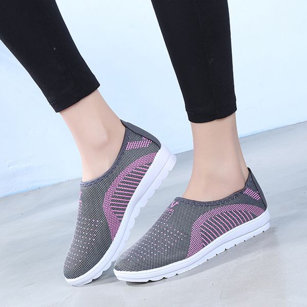 breathable women's shoes mesh flat with cotton ankle shoes casual walking stripe sneakers loafers soft female footwear, Black
breathable women's shoes mesh flat with cotton ankle shoes casual walking stripe sneakers loafers soft female footwear, Black