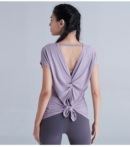 new short-sleeved lu-11 solid color beautiful back split yoga clothes dance clothes sports running modal quick-drying fitness clothes w, White;red
new short-sleeved lu-11 solid color beautiful back split yoga clothes dance clothes sports running modal quick-drying fitness clothes w, White;red