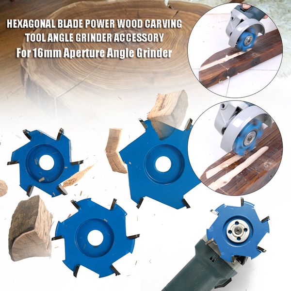 hexagonal blade fillet power wood carving tool angle grinder accessory for 16mm aperture angle grinder
hexagonal blade fillet power wood carving tool angle grinder accessory for 16mm aperture angle grinder