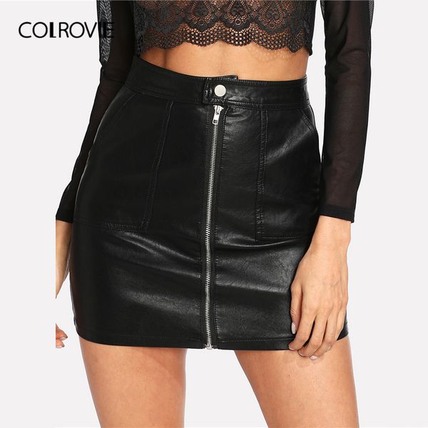 colrovie's black tights in spring half black tights pu skirt beautiful woman, Black;gray
colrovie's black tights in spring half black tights pu skirt beautiful woman, Black;gray