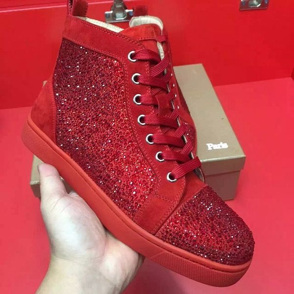 fashion high rhinestone sneakers red bottom shoes for men women casual walking outdoor trainer dress shoes sell, Black
fashion high rhinestone sneakers red bottom shoes for men women casual walking outdoor trainer dress shoes sell, Black