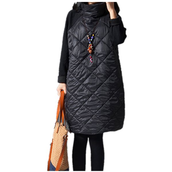 party dresses 2021 fashion autumn loose straight dress patchwork black ropa mujer turtleneck down female vestidos tunic winter, White;black
party dresses 2021 fashion autumn loose straight dress patchwork black ropa mujer turtleneck down female vestidos tunic winter, White;black