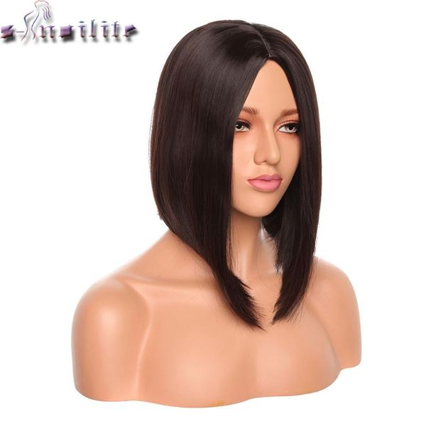 snoilite 12inch straight synthetic bob wig middle hairline bob hairstyle short wig cosplay wigs hair for women 9color, Black
snoilite 12inch straight synthetic bob wig middle hairline bob hairstyle short wig cosplay wigs hair for women 9color, Black