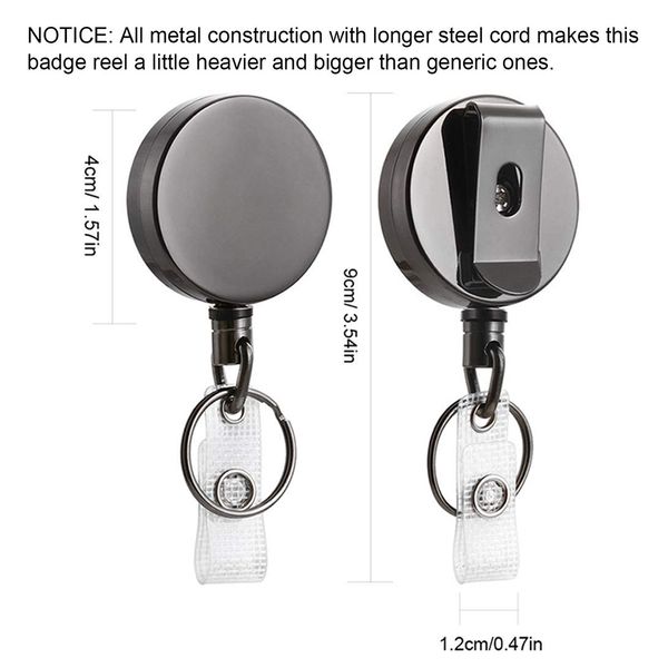 2pcs anti-lost retractable buckle metal housing 40mm non-breakable cord for keychain #3
2pcs anti-lost retractable buckle metal housing 40mm non-breakable cord for keychain #3