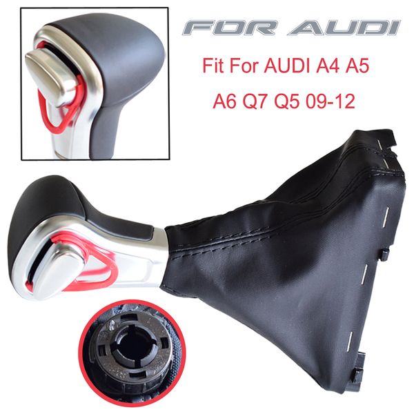 car styling automatic gear stick shifter knob lever handball fit for a4 a5 a6 q5 q7 black leather with dust-proof cover
car styling automatic gear stick shifter knob lever handball fit for a4 a5 a6 q5 q7 black leather with dust-proof cover