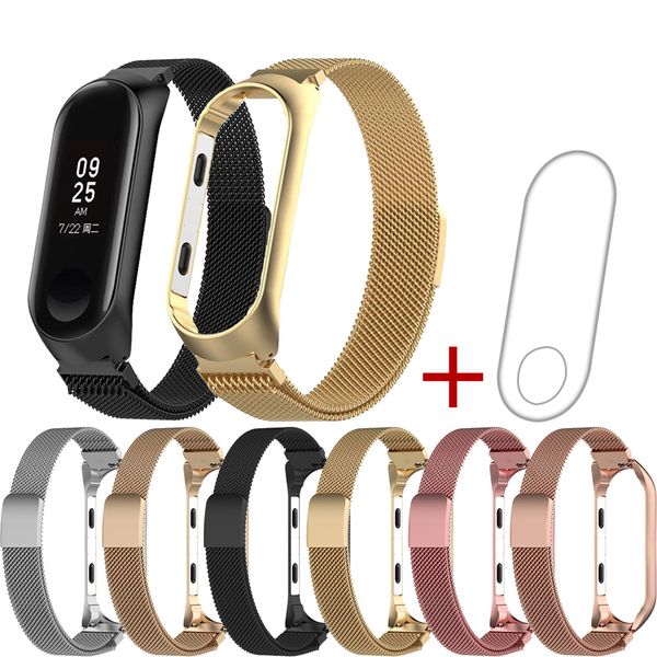 2018 newmilanese magnetic stainless steel watch band strap + film for mi band 3 strap 3 2 1 watchband wrist e1011, Black;brown
2018 newmilanese magnetic stainless steel watch band strap + film for mi band 3 strap 3 2 1 watchband wrist e1011, Black;brown