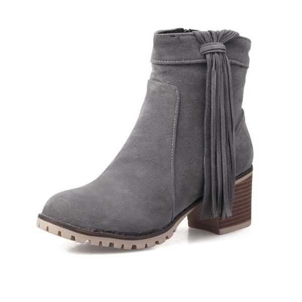 kalenmos ankle boots women block heel flock short boots fringe zip black autumn winter women daily shoes size 34-43
kalenmos ankle boots women block heel flock short boots fringe zip black autumn winter women daily shoes size 34-43