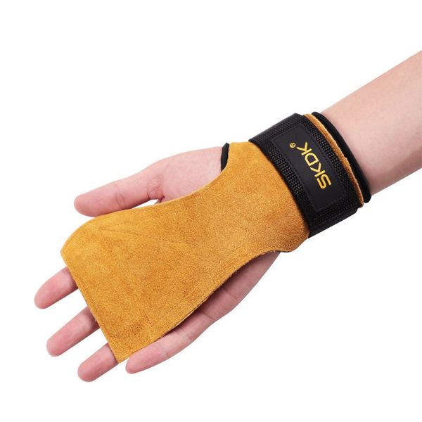 gymnastics gloves hand grips anti-skid gym fitness cowhide weight lifting training hand wrist support sport safety, Black;red
gymnastics gloves hand grips anti-skid gym fitness cowhide weight lifting training hand wrist support sport safety, Black;red
