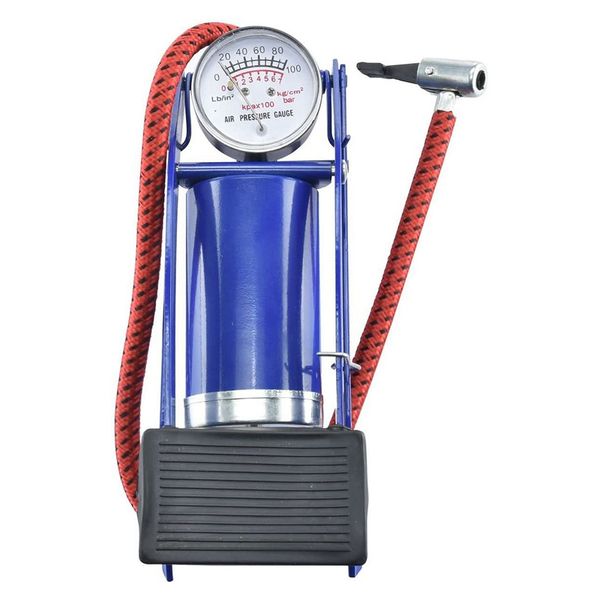 bicycle bike foot operated tire pump inflator basketball air mattress ball