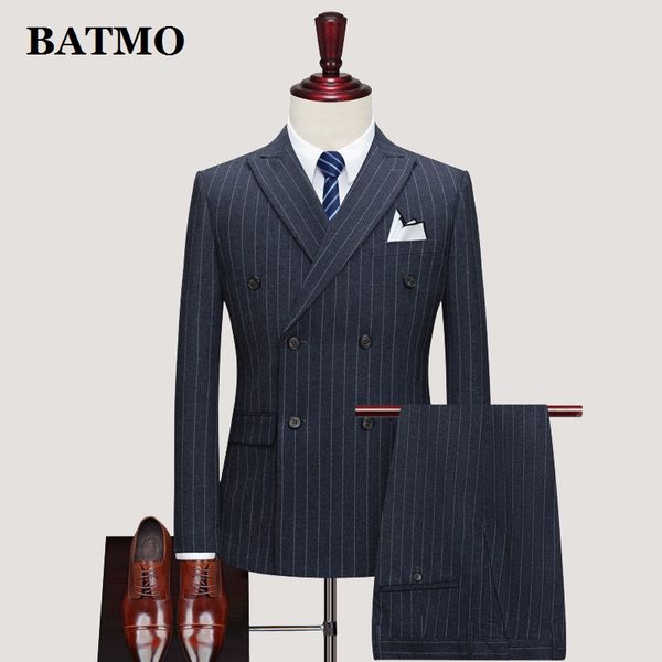 batmo 2020 new arrival duoble breasted striped casual suits men,men's wedding dress,jackets+pants+vest,sjt810, White;black
batmo 2020 new arrival duoble breasted striped casual suits men,men's wedding dress,jackets+pants+vest,sjt810, White;black