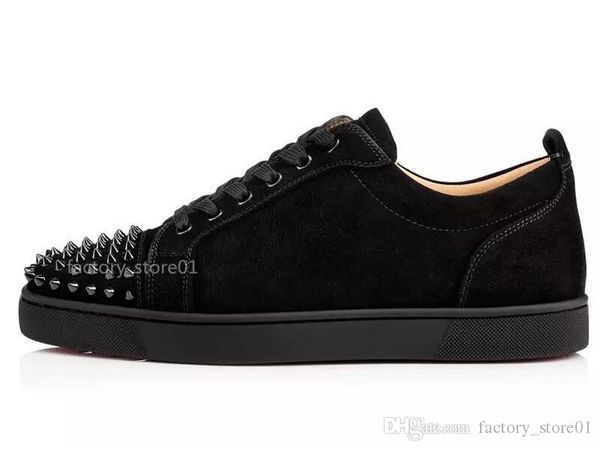 new designers sneakers bottom is red shoe low cut suede spike shoes for men and women luxury shoes party wedding crystal leather sneakers, Black
new designers sneakers bottom is red shoe low cut suede spike shoes for men and women luxury shoes party wedding crystal leather sneakers, Black