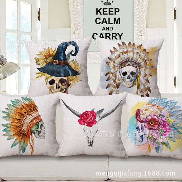 watercolor human skeleton head printing embrace pillow case fashion personality cotton cushion can
watercolor human skeleton head printing embrace pillow case fashion personality cotton cushion can