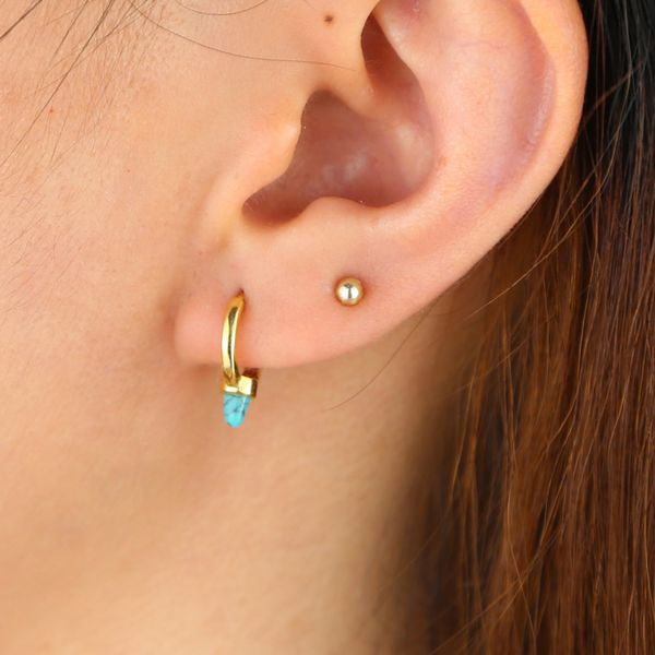 latest 925 sterling silver hoop earrings paved opal turquoises stones for women wedding engagement delicate jewelry, Golden;silver
latest 925 sterling silver hoop earrings paved opal turquoises stones for women wedding engagement delicate jewelry, Golden;silver