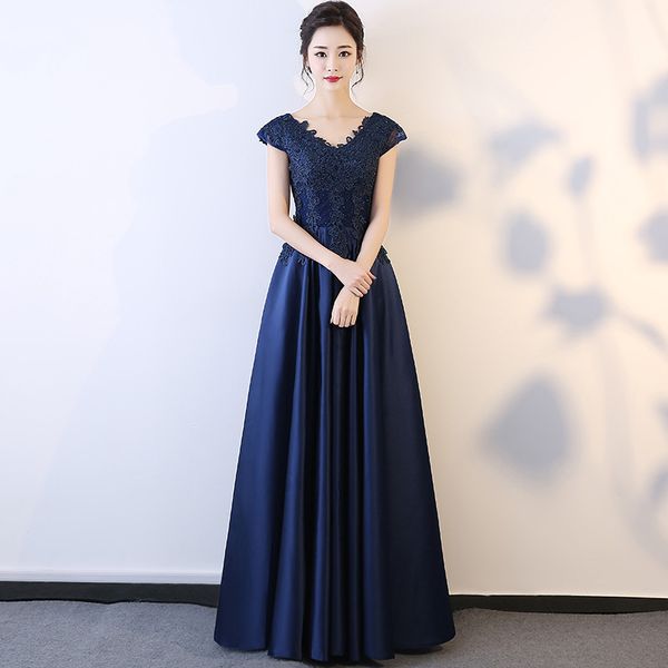 women blue evening party gown women lace patchwork qipao satin a-line formal party dress elegant full length vestidos, Red
women blue evening party gown women lace patchwork qipao satin a-line formal party dress elegant full length vestidos, Red