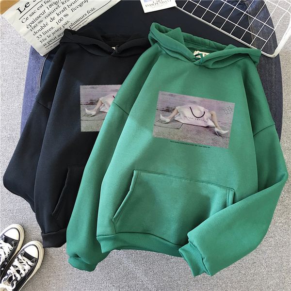 women aesthetic hoodies hat sweatshirt velvet thicken pullover oversized hoodie tracksuit streetwear harajuku pink hoodie kawaii, Black
women aesthetic hoodies hat sweatshirt velvet thicken pullover oversized hoodie tracksuit streetwear harajuku pink hoodie kawaii, Black