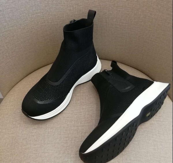 designer luxury socks boots vacuum non-slip bottom light and comfortable high zipper socks boots, Black
designer luxury socks boots vacuum non-slip bottom light and comfortable high zipper socks boots, Black