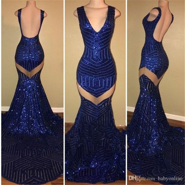 Actual image 2019 royal blue equined mermaid prom dre e open back v neck formal dre e long evening gown ve tido ba8438
Actual image 2019 royal blue equined mermaid prom dre e open back v neck formal dre e long evening gown ve tido ba8438