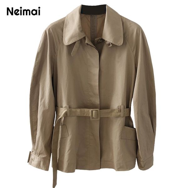autumn 2019 new casual england style short trench coat broadcloth turn down full sleeve single breasted sashes wide waisted, Tan;black
autumn 2019 new casual england style short trench coat broadcloth turn down full sleeve single breasted sashes wide waisted, Tan;black