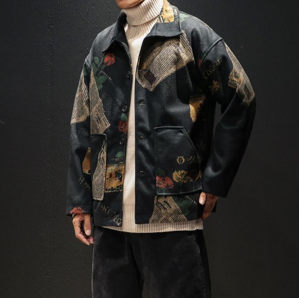 2019 winter & autumn new arrival single-breasted printed jacket lapel casual jacket plus size men's ing, Black;brown
2019 winter & autumn new arrival single-breasted printed jacket lapel casual jacket plus size men's ing, Black;brown