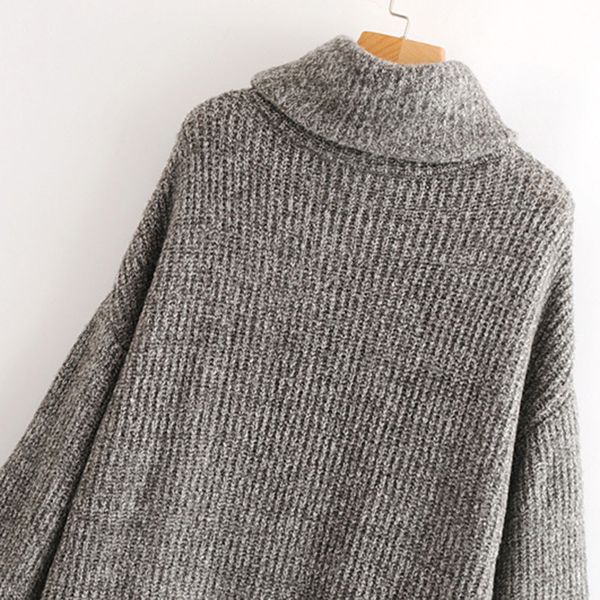 female solid turtleneck collar pullovers warm winter clothes oversize basic knitted turtleneck plus size women sweaters, White;black
female solid turtleneck collar pullovers warm winter clothes oversize basic knitted turtleneck plus size women sweaters, White;black