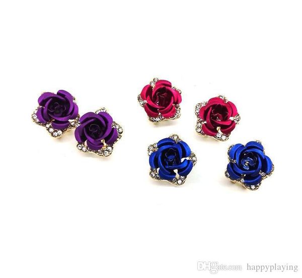new girls, roses, sweet and small, fresh and refreshing temperament, retro fashions, fashionable queen, fashionable, simple ear studs, Silver 
new girls, roses, sweet and small, fresh and refreshing temperament, retro fashions, fashionable queen, fashionable, simple ear studs, Silver