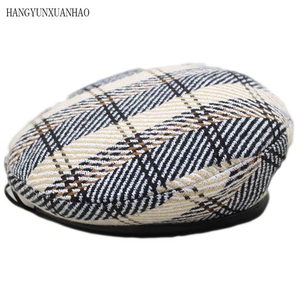 hangyunxuanhao 2019 autumn winter vintage plaid cute beret women artist cap ladies wool blending hat fashion headwear berets, Blue;gray
hangyunxuanhao 2019 autumn winter vintage plaid cute beret women artist cap ladies wool blending hat fashion headwear berets, Blue;gray