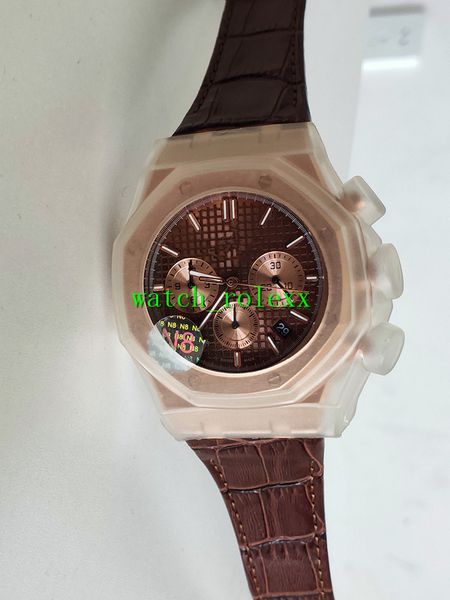 n8 factory 41mm men watch oak frosted case brown dial leather 26331or.oo.1220or 26331or.oo.d821cr.01 miyota quartz chronograph mens wa, Slivery;brown
n8 factory 41mm men watch oak frosted case brown dial leather 26331or.oo.1220or 26331or.oo.d821cr.01 miyota quartz chronograph mens wa, Slivery;brown