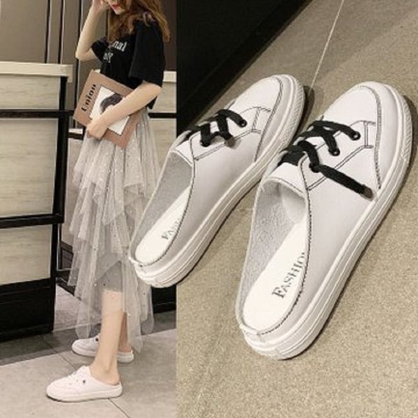 net red lazy half slippers female summer 2020 new flat bottom baotou sandals fashion wear half a single shoes small white shoes, Black
net red lazy half slippers female summer 2020 new flat bottom baotou sandals fashion wear half a single shoes small white shoes, Black
