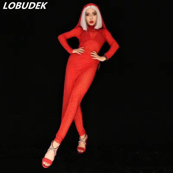 full rhinestones red see-through stretch jumpsuit leotard rompers women singer nightclub costume stage perspective tights, Black
full rhinestones red see-through stretch jumpsuit leotard rompers women singer nightclub costume stage perspective tights, Black