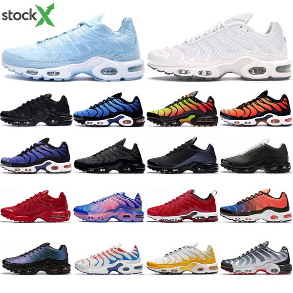 2020 mens tn plus se running shoes triple black white shark hyper blue spray paint scream men trainer runner sports sneakers 40-45
2020 mens tn plus se running shoes triple black white shark hyper blue spray paint scream men trainer runner sports sneakers 40-45