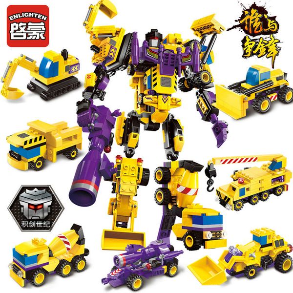 enlighten 7pcs/lot transformer robot toy mars creator god of war fight building blocks set legoings diy bricks toys for children
enlighten 7pcs/lot transformer robot toy mars creator god of war fight building blocks set legoings diy bricks toys for children