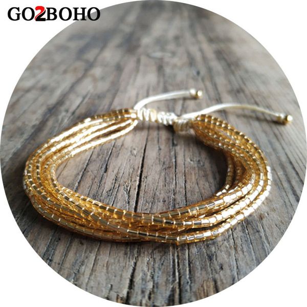 go2boho dropshipping 8 wrap bracelet miyuki seed beads bracelets gold delicas adjustable pulseira women jewelry handmade gifts, Golden;silver
go2boho dropshipping 8 wrap bracelet miyuki seed beads bracelets gold delicas adjustable pulseira women jewelry handmade gifts, Golden;silver