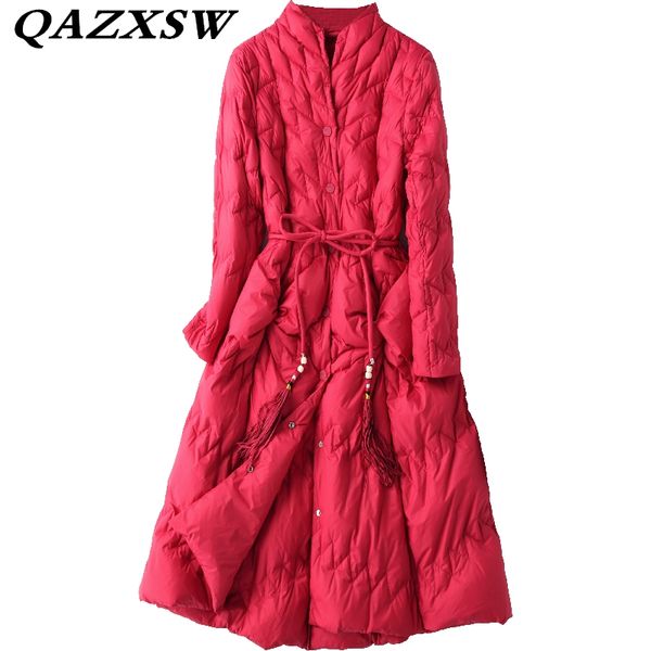 2018 new winter large size warm long women down jacket fashion trendy chinese style slim thin light solid 90% down coat lf325, Black
2018 new winter large size warm long women down jacket fashion trendy chinese style slim thin light solid 90% down coat lf325, Black