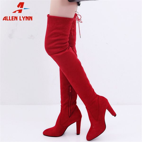 allenlynn новый большой размер 34-43 дамы высокие каблуки остроконечные toe женская обувь женщина партии офиса осень весна над коленом боты, Black
allenlynn новый большой размер 34-43 дамы высокие каблуки остроконечные toe женская обувь женщина партии офиса осень весна над коленом боты, Black