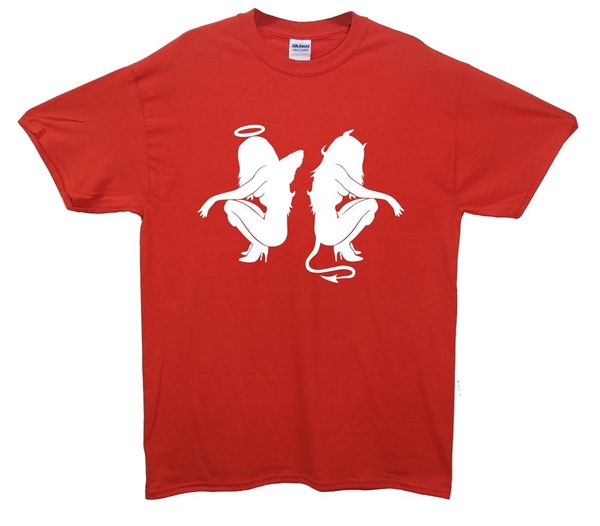 brand angel & devil back to back squat. t-shirt summer 2019 men's short sleeve t-shirt, White;black
brand angel & devil back to back squat. t-shirt summer 2019 men's short sleeve t-shirt, White;black